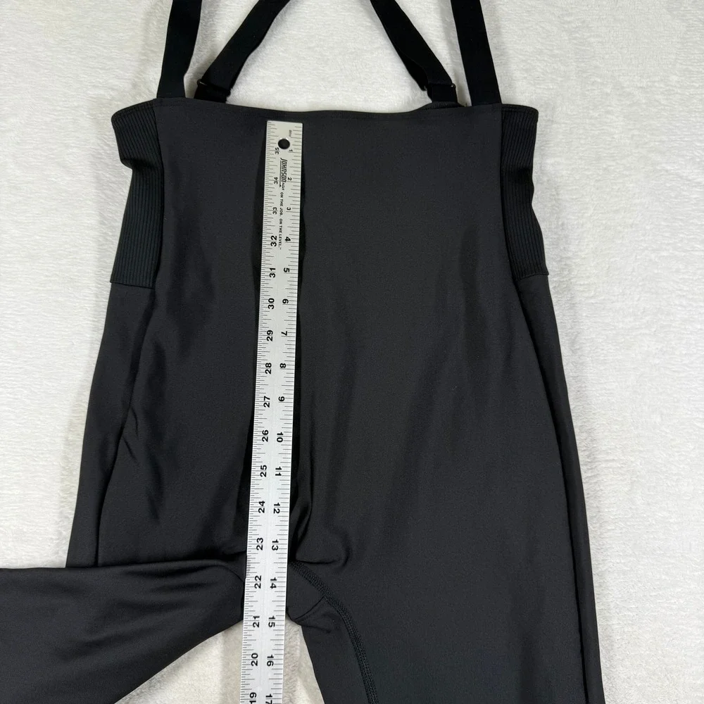 Alo Yoga Womens Black High-Waist Airlift Ski Bib Leggings Size L